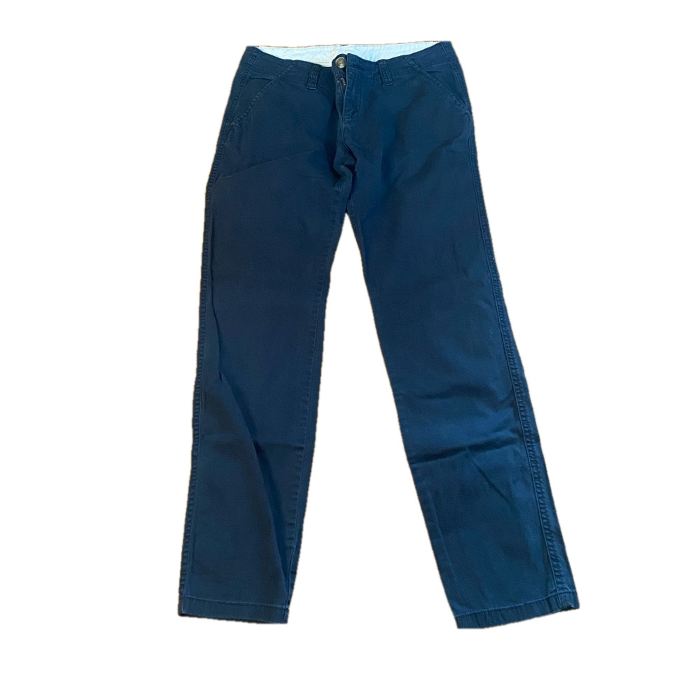 Hollister Navy Blue Straight-Leg Pants